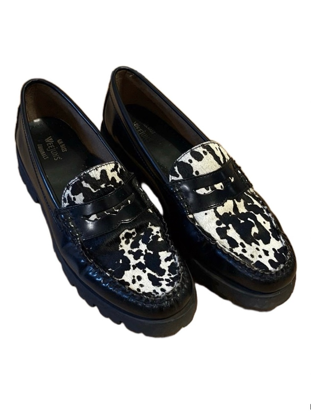 Weejuns Leather Dalmatian Loafers
